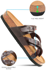 dual strap sandals for women  cushioned slides